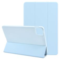 Custodia per tablet in pelle e silicone a tre ante per Honor Pad GT Pro (blu ghiaccio)