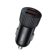 Caricabatteria da auto a ricarica rapida con doppia porta USB TOTU CC-1 da 36 W (nero)