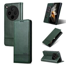 Per OPPO Find X8 AZNS Custodia per telefono in pelle con texture di vitello magnetica (verde scuro)