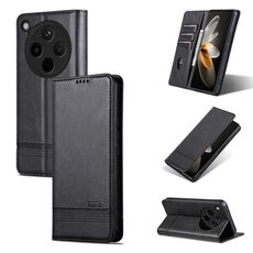 Per OPPO Find X8 AZNS Custodia per telefono in pelle con texture di vitello magnetica (nero)