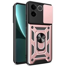 Per vivo iQOO Z7 Pro 5G Global Sliding Camera Cover Design TPU+PC Custodia per telefono (oro rosa)