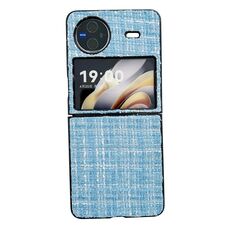 Per vivo X Flip Plaid Fabric PC Custodia protettiva per telefono (blu)