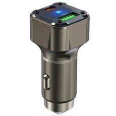 K25 Caricabatteria da auto con adattatore per finestrino in metallo a ricarica rapida PD 30W Super Charger