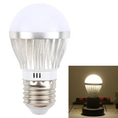 E27 3W 300 Lumens LED Ball Steep Light Bulb, Voltage:AC85-265V(Natural White Light)