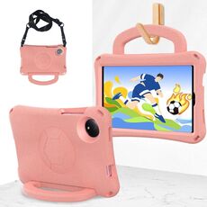 For Redmi Pad SE 8.7 2024 Handle Football Shaped EVA Shockproof Tablet Case(Light Pink)