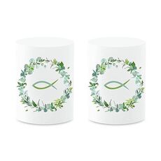 2pcs Communion Party German Candle Lamp Shade Decoration, Style: F