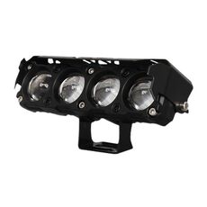 Motorcycle Spotlight External Lens Car LED Headlight Strong Spot Fog Light, Model: Near Yellow+Far White-3 Wires