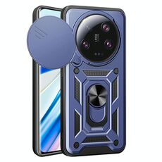 Per Xiaomi 13 Ultra Custodia per fotocamera scorrevole TPU Hybrid PC Phone Case (blu)