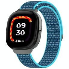 Per Fitbit Ace LTE cinturino in nylon Loop Watch (blu scuro)