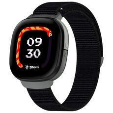 Per Fitbit Ace LTE cinturino in nylon Loop Watch (nero)