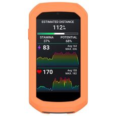 Per Garmin Edge 1050 Half Pack Cronometro Custodia protettiva in silicone (arancione)