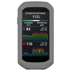 Per Garmin Edge 1050 Half Pack Cronometro Custodia protettiva in silicone (grigio scuro)