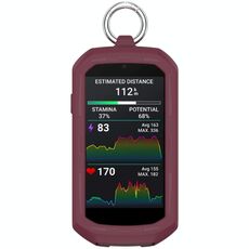 Per Garmin Edge 1050 Custodia protettiva in silicone per cronometro a copertura totale (rosso vino)