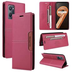For Realme 9i GQUTROBE G01 RFID Anti-theft Leather Phone Case(Red)