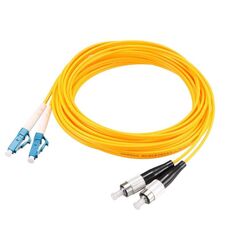 Ponticello in fibra ottica monomodale dual-core LC-FC, lunghezza: 3 m