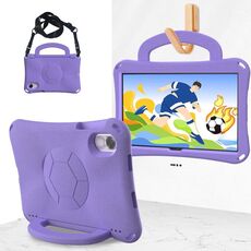 For Honor Pad X8 Pro 11.5 2023 Handle Football Shaped EVA Shockproof Tablet Case(Light Purple)