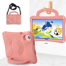 For Honor Pad X9 Handle Football Shaped EVA Shockproof Tablet Case(Light Pink)