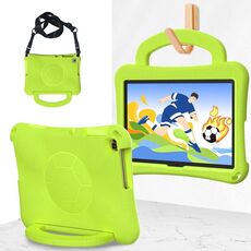 For Honor Pad X8 / X8 Lite 10.1 Handle Football Shaped EVA Shockproof Tablet Case(Grass Green)