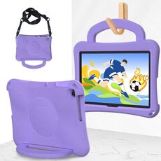 For Honor Pad X8 / X8 Lite 10.1 Handle Football Shaped EVA Shockproof Tablet Case(Light Purple)