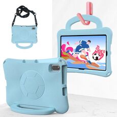 For Honor Pad V7 10.4 2024 Handle Football Shaped EVA Shockproof Tablet Case(Light Blue)