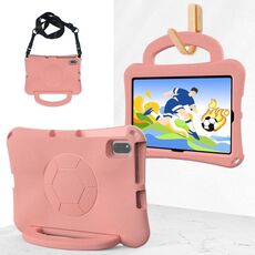 For Honor Pad V7 10.4 2024 Handle Football Shaped EVA Shockproof Tablet Case(Light Pink)