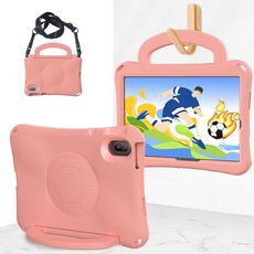 For Honor Pad V7 11 2021 Handle Football Shaped EVA Shockproof Tablet Case(Light Pink)