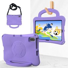 For Honor Pad V6 10.4 2024 Handle Football Shaped EVA Shockproof Tablet Case(Light Purple)