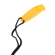 Dual-Frequency Outdoor Survival Whistle With Built-In Lanyard(Yellow)