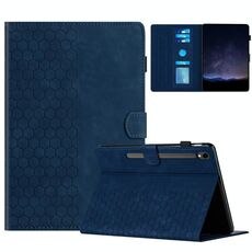 Per Samsung Galaxy Tab S9 / S9 FE Custodia per tablet intelligente in pelle goffrata a nido d'ape (blu)