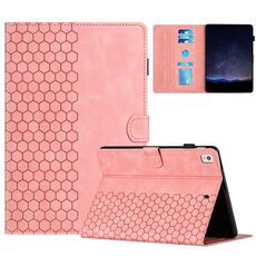 Per Samsung Galaxy Tab A 10.1 2019 T510 Custodia per tablet in pelle goffrata a nido d'ape (rosa)