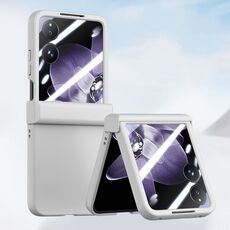 Per Xiaomi Mix Flip Custodia per telefono antiurto in tre parti integrata in PC Skin Feel (bianca)