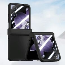 Per Xiaomi Mix Flip Custodia per telefono antiurto in tre parti con rivestimento in PC integrato (nero)