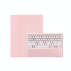 Per Xiaomi Redmi Pad Pro 12.1 A0N11 Custodia per tablet in pelle di agnello TPU con tastiera Bluetooth staccabile (rosa bianco)
