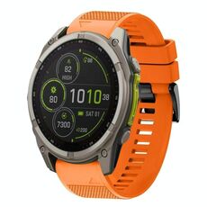 Per Garmin Fenix ​​8 MIP 51mm Quick Release 26mm Cinturino in silicone (arancione)