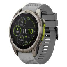 Per Garmin Fenix ​​8 MIP 51mm Quick Release 26mm Cinturino in silicone (grigio)