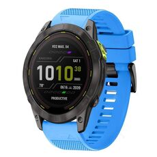 Per cinturino in silicone a sgancio rapido Garmin Enduro 3 da 26 mm (blu cielo)