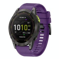 Per Garmin Enduro 3 Quick Release 26mm cinturino in silicone (viola)