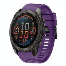 Per Garmin Fenix ​​8 AMOLED 47mm Quick Release 22mm Cinturino in silicone (viola)