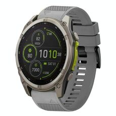 Per Garmin Fenix ​​8 MIP 47mm Quick Release 22mm Cinturino in silicone (grigio)