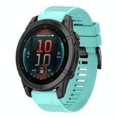 Per Garmin Fenix ​​E 47mm Quick Release 22mm cinturino in silicone (verde menta)