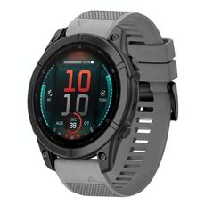 Per Garmin Fenix ​​E 47mm Quick Release 22mm cinturino in silicone (grigio)