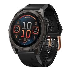 Per Garmin Fenix ​​8 AMOLED 43mm Cinturino in silicone traspirante da 20mm (nero)