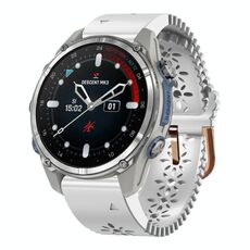 Per Garmin Descent Mk3 43mm Cinturino in silicone traspirante da 20mm (bianco)