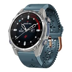 Per Garmin Descent Mk3 43mm Cinturino in silicone traspirante da 20mm (Lake Blue)