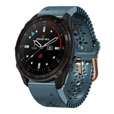 Per Garmin Descent Mk3i 43mm Cinturino in silicone traspirante da 20mm (Lake Blue)
