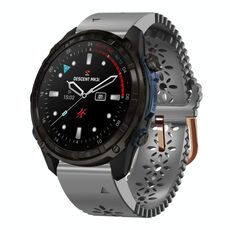 Per Garmin Descent Mk3i 43mm Cinturino in silicone traspirante da 20mm (grigio)