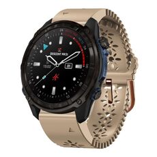 Per Garmin Descent Mk3i 43mm Cinturino in silicone traspirante da 20mm (cachi)