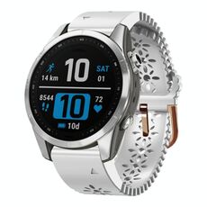Per Garmin Fenix ​​7S Pro 42mm Cinturino in silicone traspirante da 20mm (bianco)