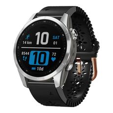 Per Garmin Fenix ​​7S Pro 42mm Cinturino in silicone traspirante da 20mm (nero)