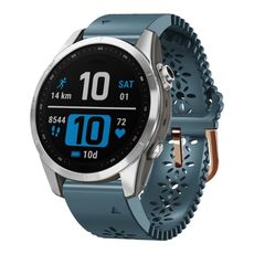 Per Garmin Fenix ​​7S Pro 42mm Cinturino in silicone traspirante da 20mm (blu lago)